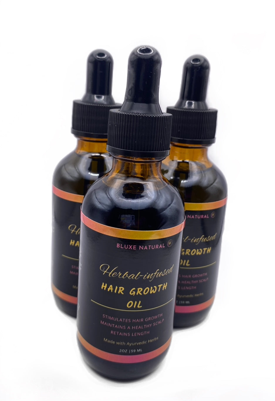 Herbal Infused Hair Growth Oil Set of 3